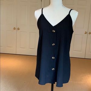 Black bottom front camisole